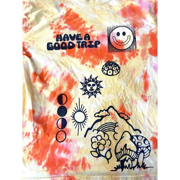 Humbles Have a Good Trip Tie-Dye Long Sleeve Tee M - Picture 5 of 6